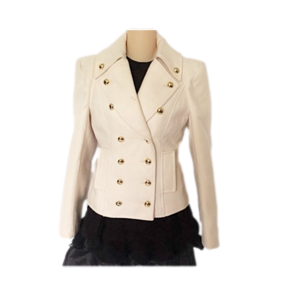 B.B. Fashion Cream Jacket Coat Blazer